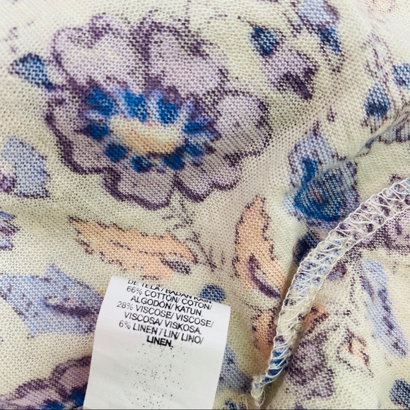 LUCKY BRAND Sz L PEASANT TOP NWT - Picture 8 of 8